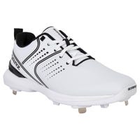 SQAIRZ GFP Men's Metal Baseball Cleat in White Size 11.5