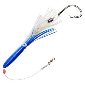 Salty Lures Pro Series Halibut Deep Drop Squid Rig - Blue/White