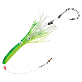 Salty Lures Pro Series Halibut Deep Drop Squid Rig - Green/Chartreuse