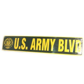 San Diego Gift U.S. Army Blvd Metal Street Signs Green