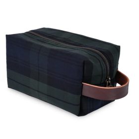 Seamus Black Watch Waxed Canvas Travel Pouch