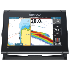 Simrad GO9 XSE Fish Finder/Chartplotter with HDI Transducer and C-MAP DISCOVER Charts