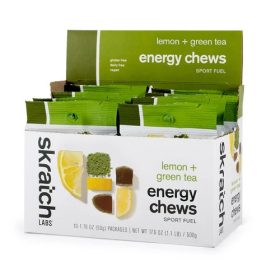 Skratch Labs | Skratch Energy Chews Sport Fuel Lemon + Green Tea, 10-Pack