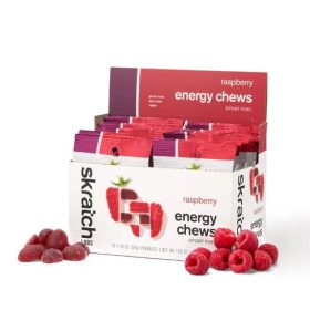 Skratch Labs | Skratch Energy Chews Sport Fuel Raspberry, 10-Pack