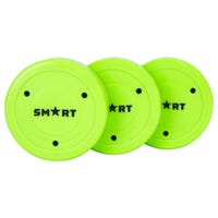 Smart Hockey Shooting Training Pucks - 3 Pack in Neon Green (4oz.)