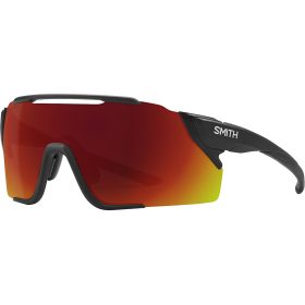 Smith Attack MAG MTB ChromaPop Sunglasses Matte Black/ChromaPop Red Mirror, One Size - Men's