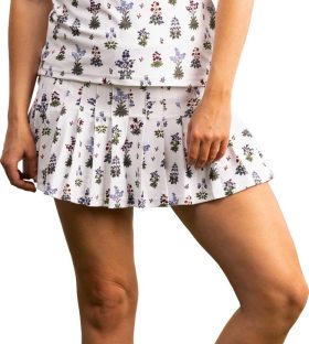 Smith & Quinn Womens The Gwen 15 Inch Golf Skort - White, Size: X-Large