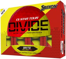 Srixon Q-STAR Tour Divide 2 Golf Balls - Yellow/Red