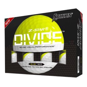 Srixon Z-STAR DIVIDE Golf Ball White/Tour Yellow