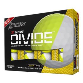 Srixon Z-STAR DIVIDE Golf Ball Yellow/White