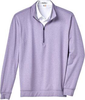 Straight Down Ballard Quarter-Zip Men's Golf Pullover - Purple, Size: Large