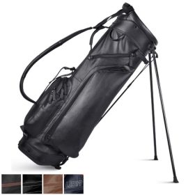 Sun Mountain Leather Stand Bag Black-Brown