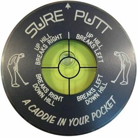 Sure Putt Pro Golf Green Reader & Golf Putting Aid - Gunmetal