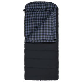 TETON Sports Bridger 20°F Canvas Sleeping Bag - Charcoal/Blue