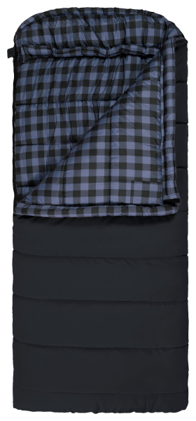 TETON Sports Bridger 20°F Canvas Sleeping Bag - Charcoal/Blue