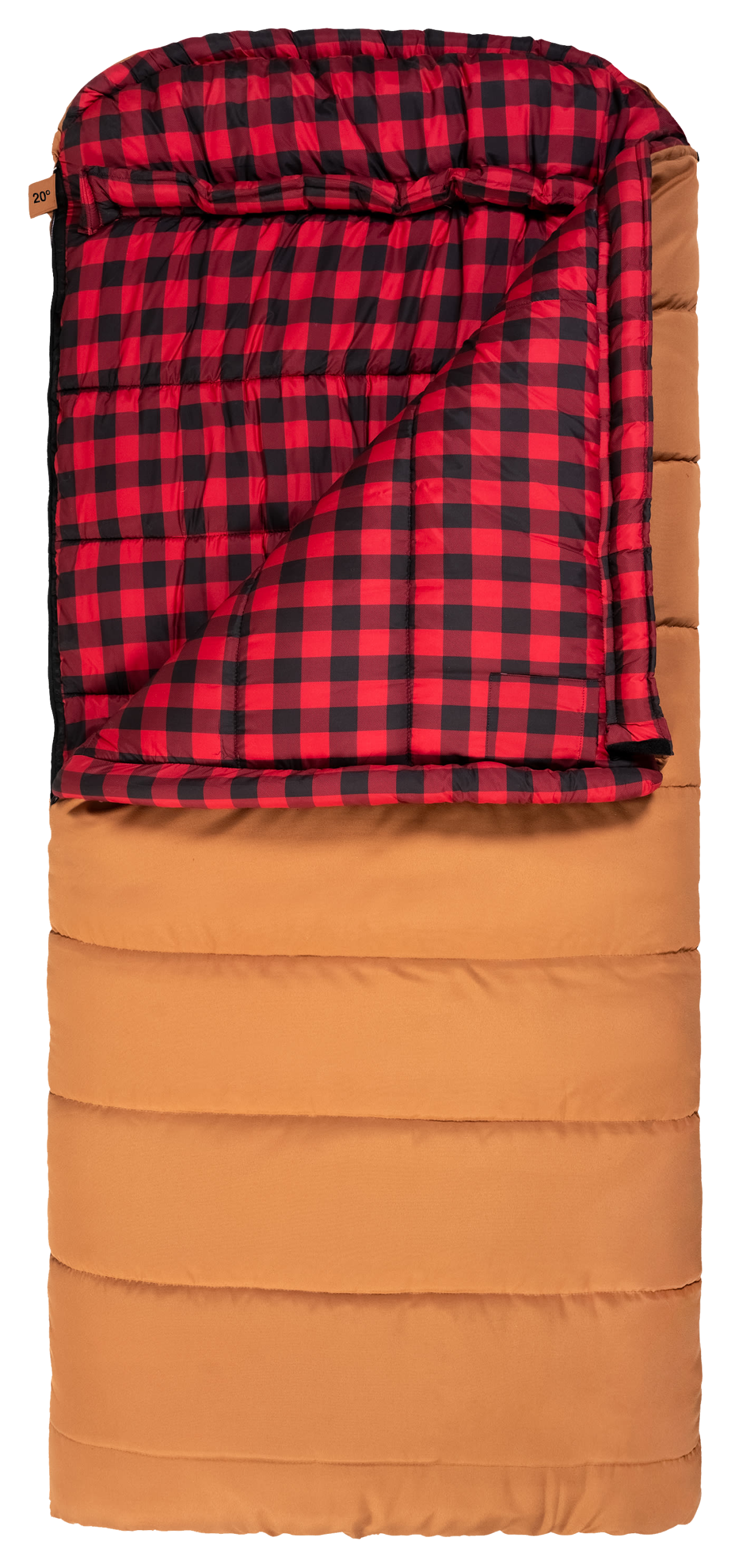 TETON Sports Bridger 20°F Canvas Sleeping Bag - Pecan/Fox