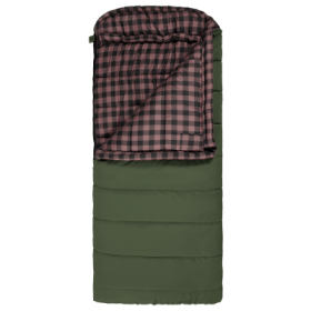 TETON Sports Bridger -35°F Canvas Sleeping Bag - Green/Plum