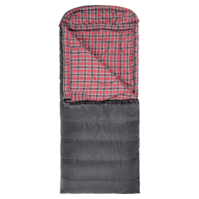 TETON Sports Celsius XL -25°F Sleeping Bag - Left Zipper 90''L x 36''W - Grey/Red