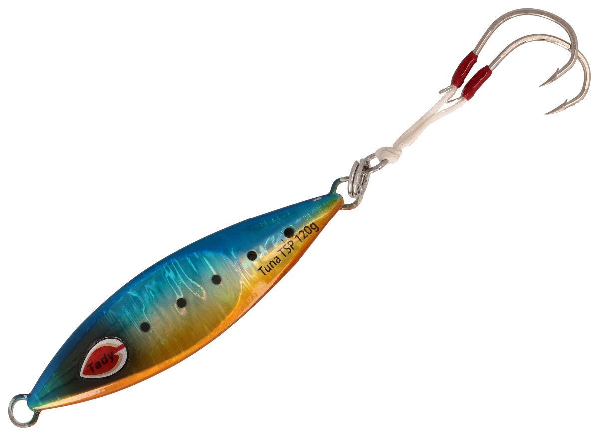 Tady Lures Tuna Slow Pitch Jig - Blue Holo Glow - 4-1/4"