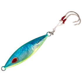 Tady Lures Tuna Slow Pitch Jig - Green Holo Glow - 4-1/4"