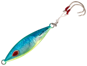 Tady Lures Tuna Slow Pitch Jig - Green Holo Glow - 4-1/4"