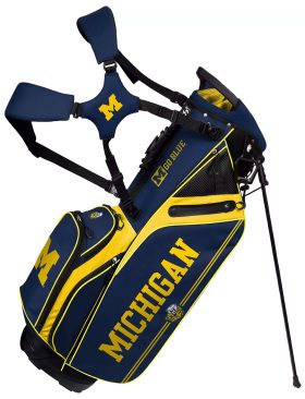 Team Effort University Of Michigan Wolverines Caddie Carry Hybrid Golf Stand Bag