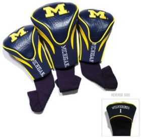 Team Golf Michigan Wolverines Contour Sock Headcovers - 3 Pack