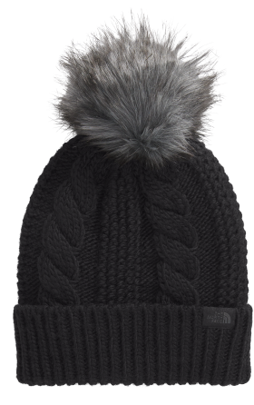 The North Face Oh Mega Fur Pom Beanie for Ladies - TNF Black