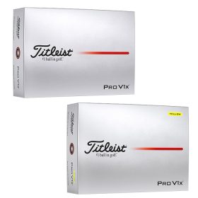 Titleist Pro V1x Golf Balls Yellow