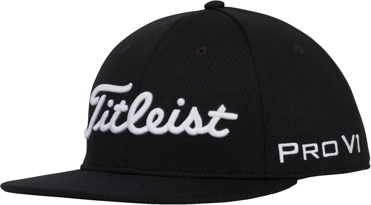 Titleist Tour Elite Flat Bill Men's Golf Hat 2025 - Black