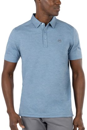 TravisMathew Heating Up Men's Golf Polo - Blue, Size: Small