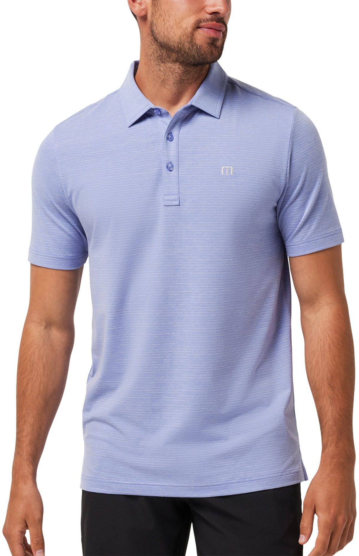 TravisMathew The Heater Men's Golf Polo Shirt - Purple, Size: Large