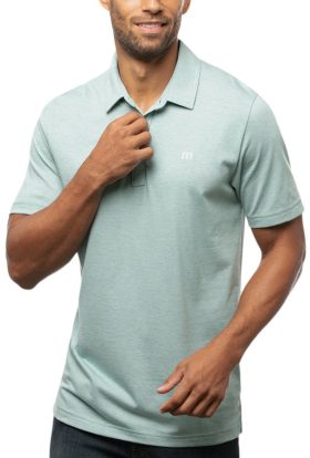 TravisMathew Zinna Men's Golf Polo Shirt - Green, Size: XXXL