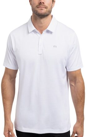 TravisMathew Zinna Men's Golf Polo Shirt - White, Size: XXXL