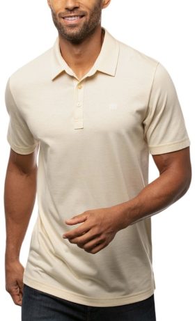 TravisMathew Zinna Men's Golf Polo Shirt - Yellow, Size: Small