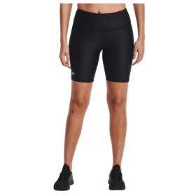 Under Armour HeatGear Armour Bike Shorts for Ladies - Black/Metallic Silver - XS