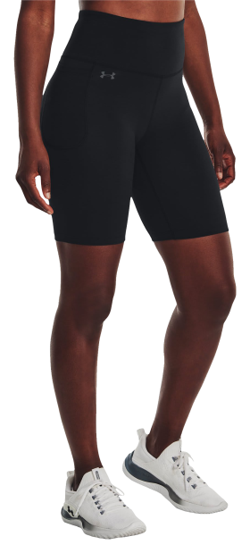 Under Armour Motion Bike Shorts for Ladies - Black/Jet Gray - XS