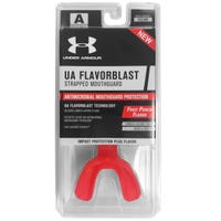 Under Armour Strapped Flavor Blast Antimicrobial Mouth Guard in Fruit Punch Size Youth