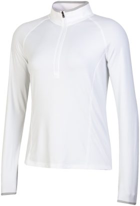 Under Armour Womens T2 Green Quarter Zip Golf Pullover - White, Size: Large