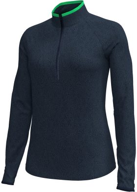 Under Armour Womens T2 Green Shellrix Quarter Zip Golf Pullover - Blue, Size: Large