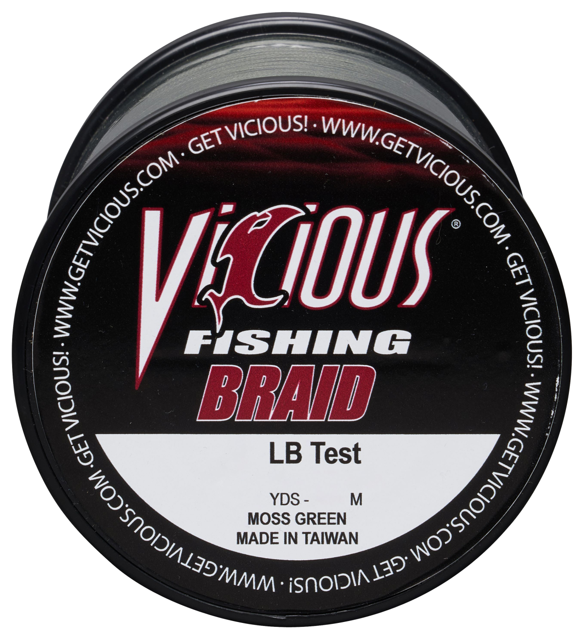 Vicious Fishing Standard Braid Fishing Line - Moss Green - 1500 Yards - 15 lb.