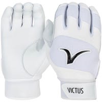 Victus Debut 2.0 Boy's Baseball Batting Gloves in White Size Medium