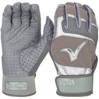 Victus Debut 2.0 Men's Baseball Batting Gloves in Gray Size Large