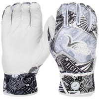 Victus Nox Men's Baseball Batting Gloves in White/Silver Size X-Large