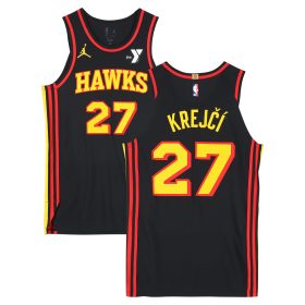 Vit Krejci Atlanta Hawks Game-Used #27 Black Jersey vs. Cleveland Cavaliers on November 29, 2024 - Size 48+4