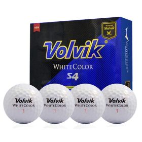 Volvik 2016 White Color S4 Golf Ball White (Sleeve/3 Ball Pack)