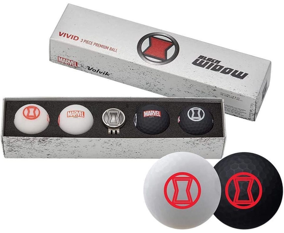 Volvik Vivid Marvel Golf Balls - Black Widow