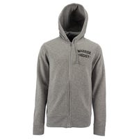 Warrior Street Hockey Senior Full Zip Hoodie in Heather Grey/Charcoal Size Large