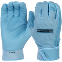 Warstic IK3 Adult Baseball Batting Gloves in Light Blue Size Large