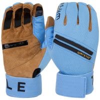 Warstic Workman III Men's Batting Gloves in Light Blue Size Large